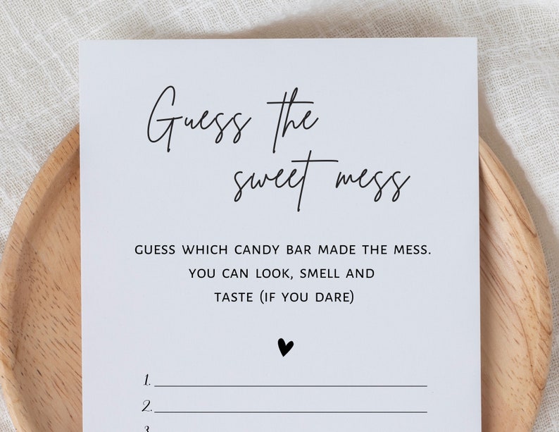 Guess the Sweet Mess, Baby Shower Games, Dirty Diaper Game, Guess the ...