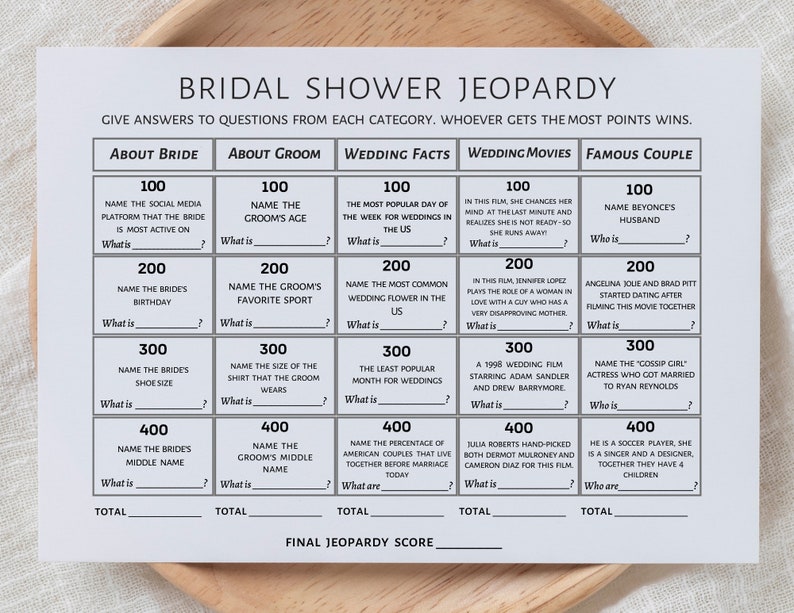 bridal shower jeopardy