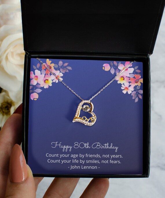 80th Birthday gift for mom, Birthstone jewelry, 80th Birthstone jewelry ,  8th Anniversary gift for her, 8 Rigs for 8 decades necklace