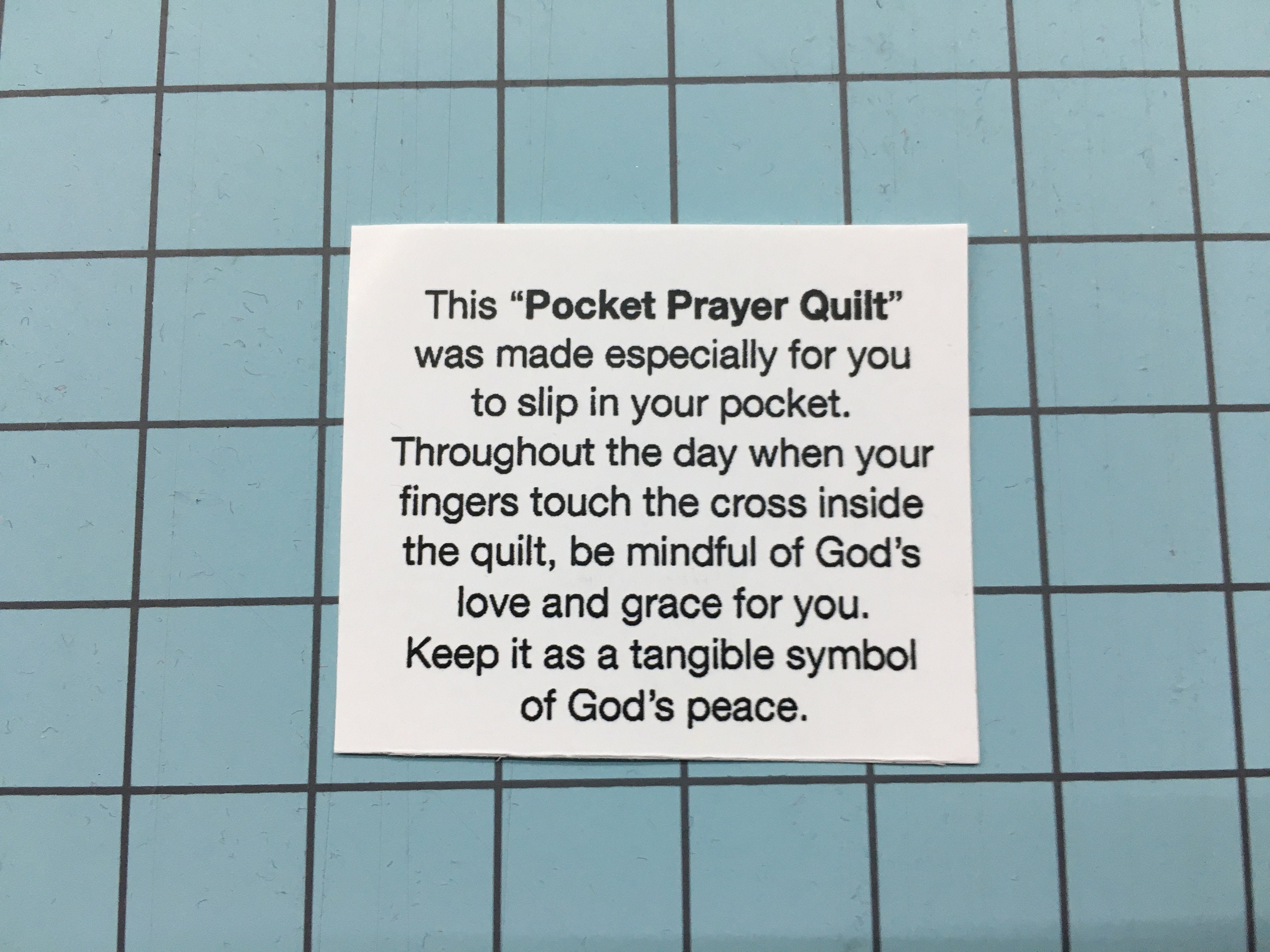 Pocket Prayer Quilt minimum Order of 5 Etsy