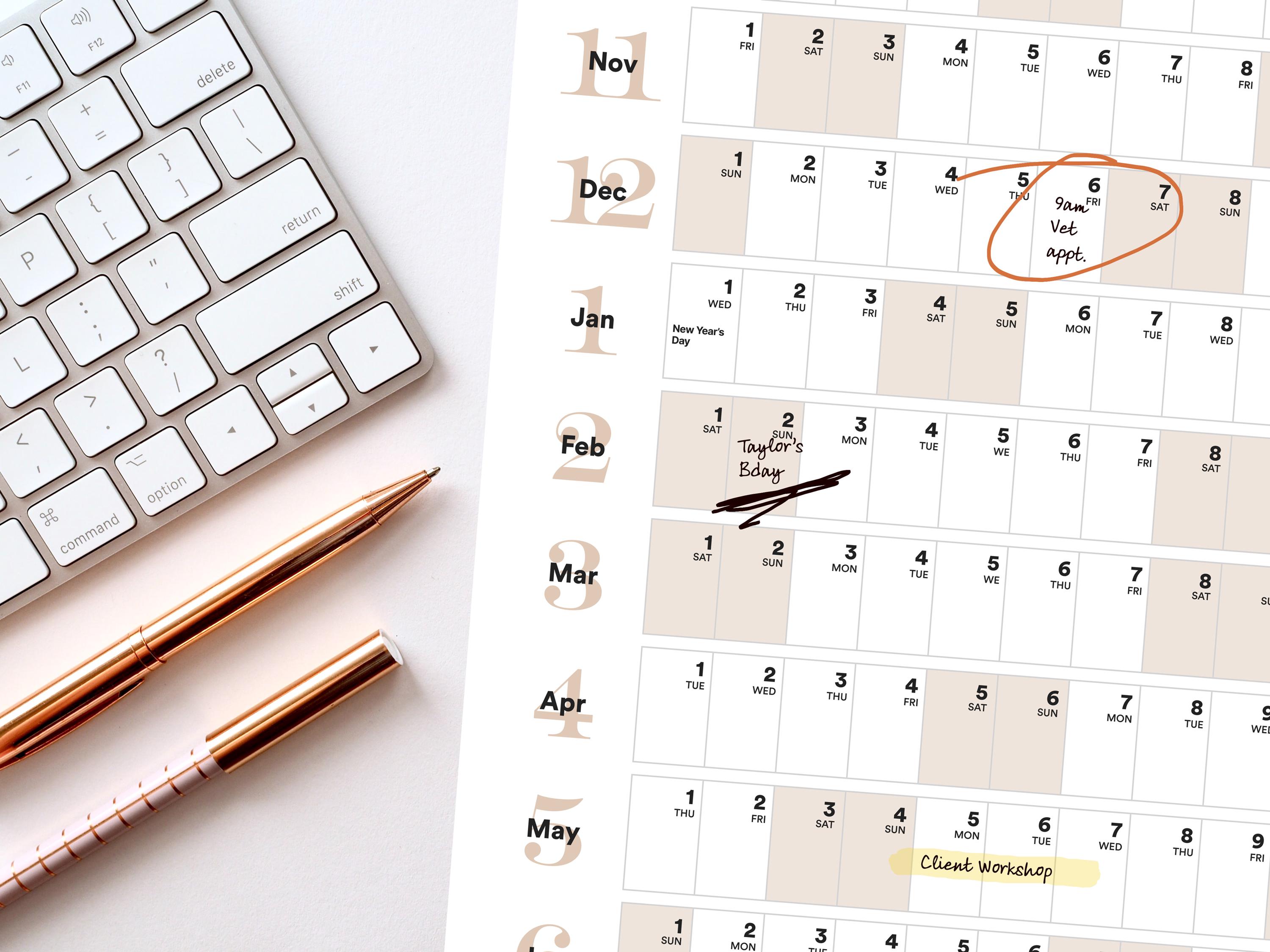Australia financial year wall planner 2024 2025 etsy australia