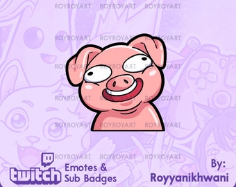 Twitch Emote - Derp Pig meme