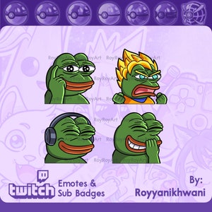 Twitch Emotes - Pepe frog emotes pack 2