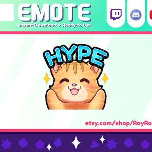 Twitch Emote - Bombo de gato naranja