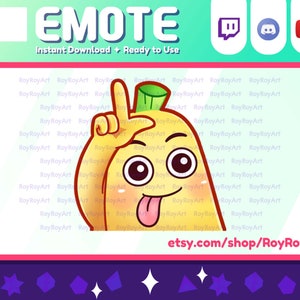 Discord Emote - Cute Banana Take the L Lose Emote / Sub Emoji