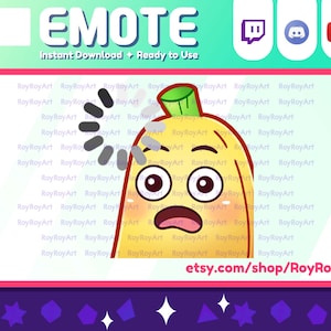 Twitch Emote - Cute Banana Loading Emote / Sub Emoji