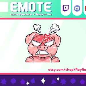 Twitch Emote - Cerdo enojado