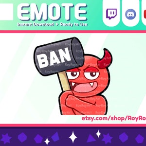 Twitch Emote - Lindo Devil Evil Ban Emote / Sub emoji