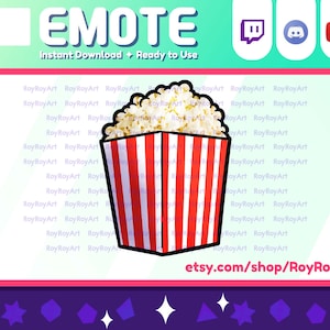 Twitch Emote - Popcorn
