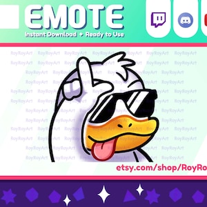 Discord Emote - Cool Duck Take the L / Sub Emoji Discord