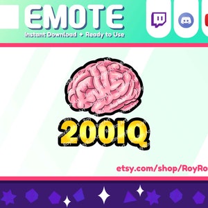 Twitch Emote - 200IQ cervello