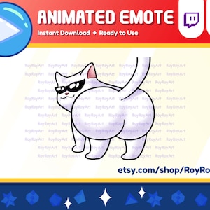 Discord Emote Animated - Cool Cat Booty Butt Twerk