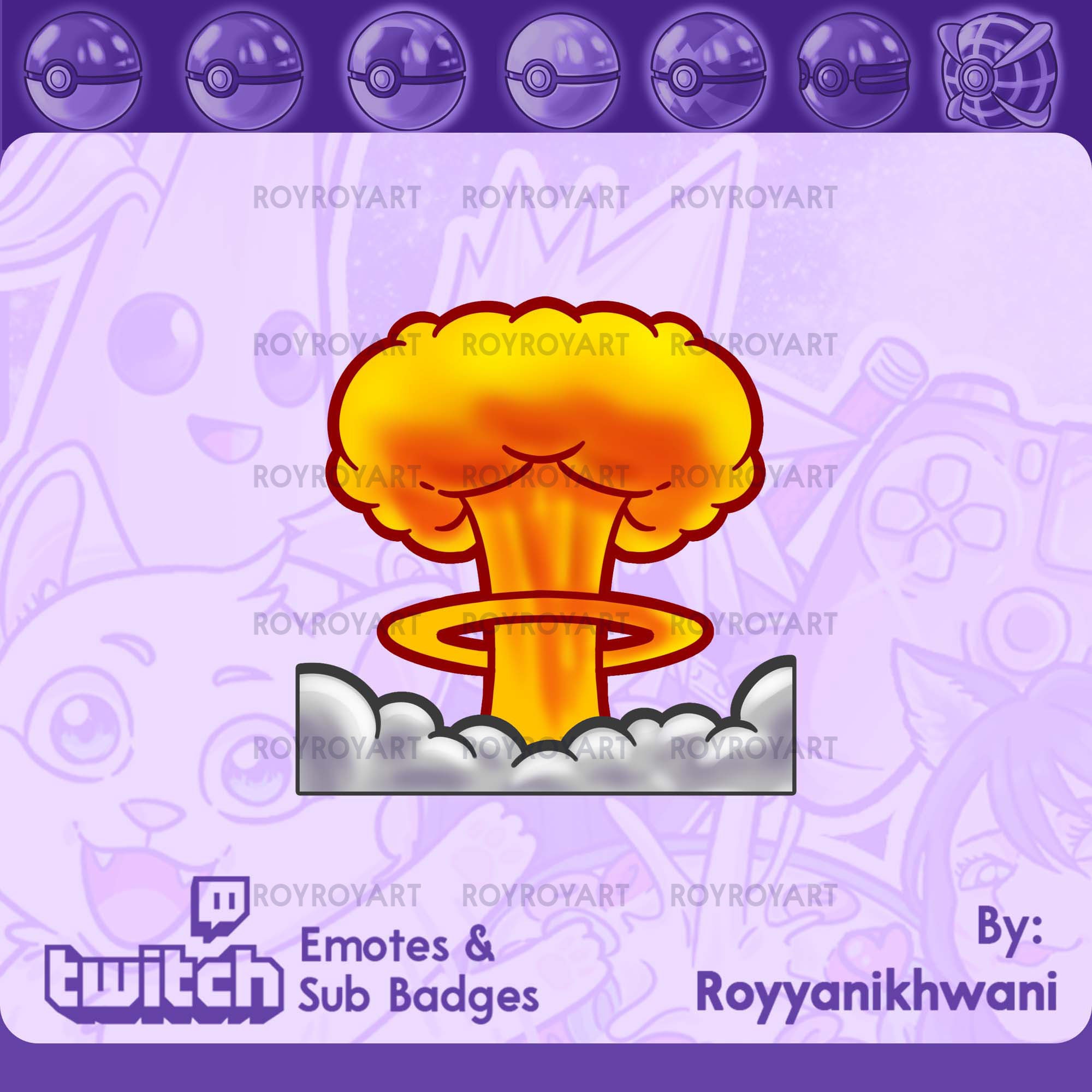 Twitch Emote Explosion Etsy