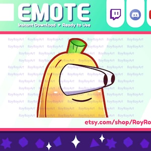 Twitch Emote - Cute Banana Booba Emote / Sub Emoji