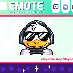 Twitch Emote - Gaming Duck Emoji