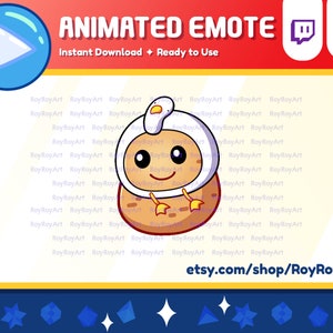 Twitch Emote Animated - Cute Potato Wiggle Dancing Emote Animated Emoji Gif