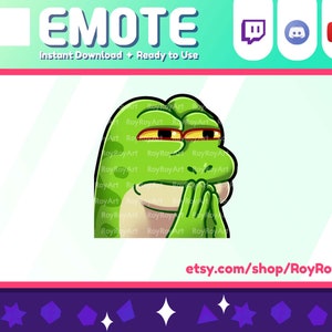 Twitch Emote - Gecko Pepe Monkahmm