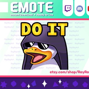 Twitch Emote - Cool Duck Do It Evil Emotes / Sub Emoji Discord
