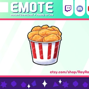 Twitch Emote - Chicken Dinner Bucket / Chicken Bucket