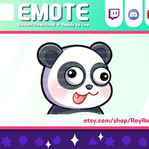 Twitch Emote - Lindo Panda Derp Emote / Sub Emoji