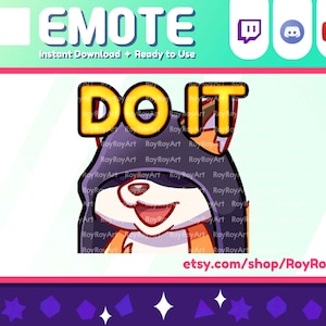 Twitch Emote - Cute Fox kitsune Do It Evil Emotes Sub Emoji