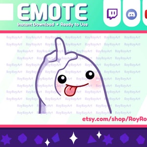 Discord Emote - Kawaii Ghost Take the L lose Emote / Sub Emoji