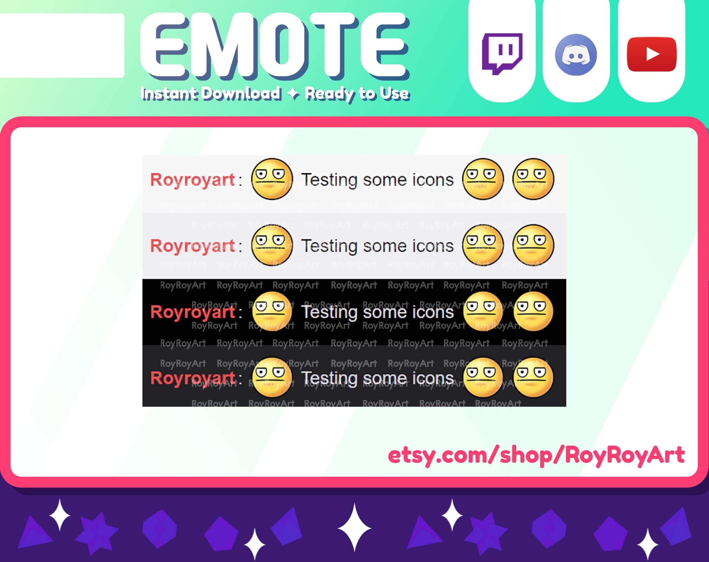 Twitch Emote Unamused Face Meme Emoji 