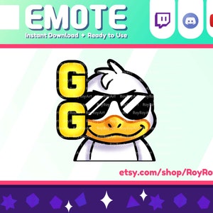 Twitch Emote - GG Duck emoji