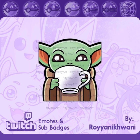 Twitch Emote Star Wars Bebe Yoda Siroter Etsy Twitch Emote Star Wars Bebe Yoda Siroter Etsy