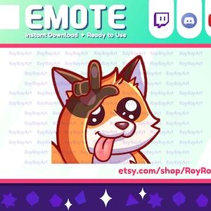 Discord Emote - Cute Fox kitsune take the L Loser Sub Emoji