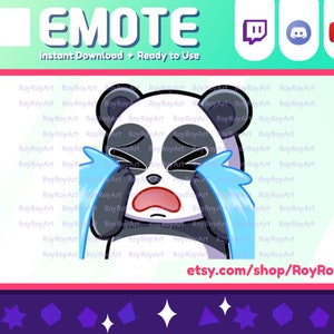 Twitch Emote - Lindo Panda Llorando Emote / Sub Emoji