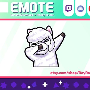 Twitch Emote - Alpaca DAB hype