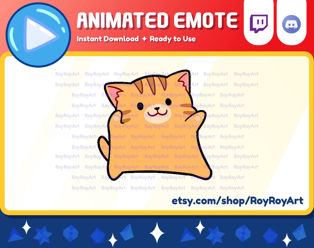 Twitch Emote Animated Cute Orange Cat Dancing Meme Emote Animated GIF