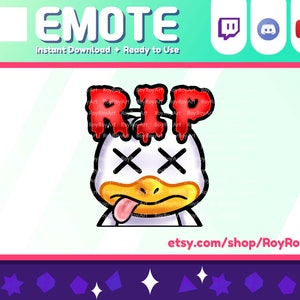 Twitch Emote - Duck RIP emoji