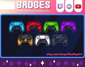 Twitch Sub Badges - PS5 controller pack