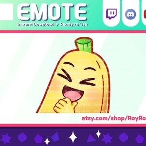 Twitch Emote - Cute Banana LUL Emote / Sub Emoji