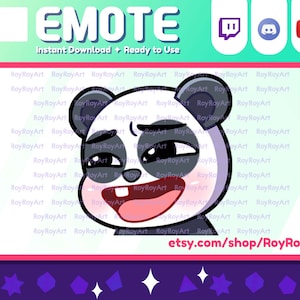Twitch-emoji - Söt panda-Kekw-emoji / Sub-emoji