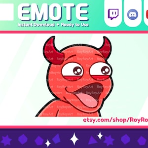 Twitch Emote - Lindo Diablo Malvado POG Emote / Sub emoji