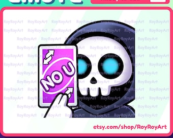 Twitch Emote - Halloween Grim Reaper No U / sub emoji kick discordia