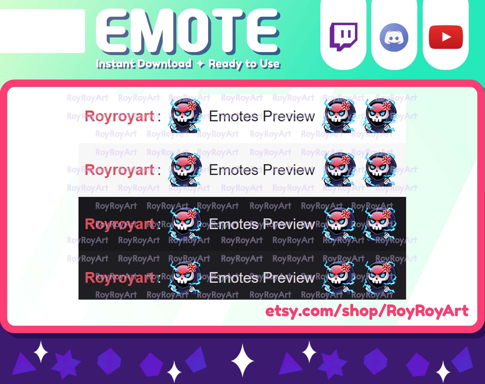 Twitch Emote - Halloween Grim Reaper Angry Sub Emoji - Etsy