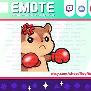 Twitch Emote - Squirrel Angry emoji