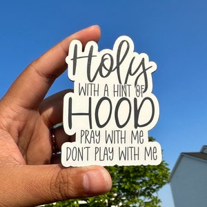 Holy and Hood, Flexible Magnet, 40oz Tumbler, Hood, Cup Magnet, Gift for Her