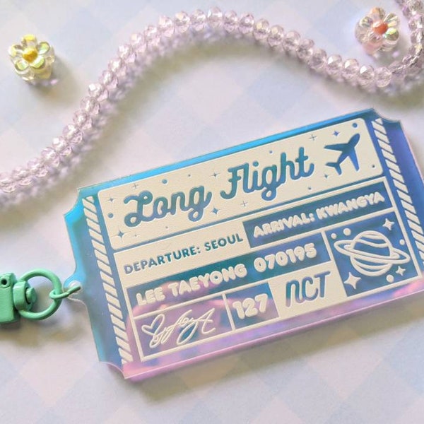 Taeyong Long Flight Keychain NCT