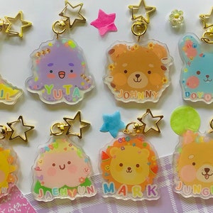 NCT 127 KEYCHAINS ~ Mark lee Doyoung Taeyong Johnny Jaehyun Yuta Taeil Jungwoo Haechan