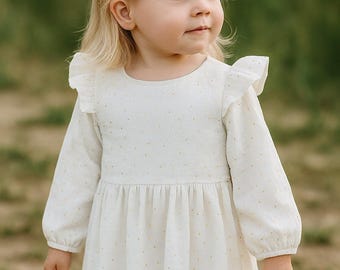 フランスアンティークドット刺繍モスリン地フリルカーテン・ピンクリボン フランスアンティークドット刺繍モスリン地フリルカーテン