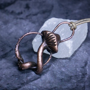 Mushroom Necklace | Cottagecore Jewelry, Fairy Necklace, Goblincore Pendant, Dark Fairycore, Boho Nature Aesthetic, Botanical Witch Jewelry