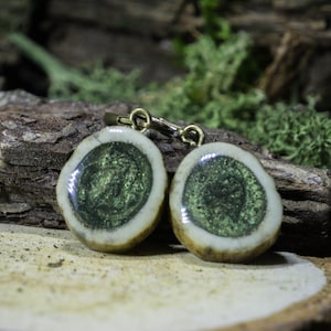 Deer Antler Earrings | Witchy Bone Jewelry, Resin Earrings, Cottagecore Aesthetic, Nature Jewelry, Forest Fairy Earrings, Goblincore Art