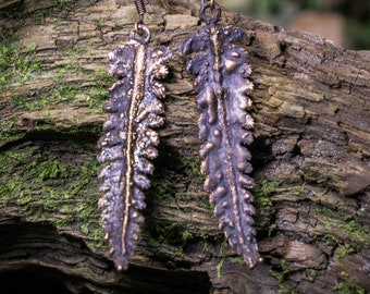 Forest Leaf Earrings | Botanical Jewelry, Fairy Earrings, Cottagecore Jewelry, Green Witch Aesthetic, Goblincore, Fairycore, Nature Jewelry
