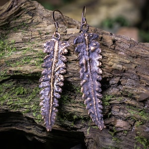 Forest Leaf Earrings | Botanical Jewelry, Fairy Earrings, Cottagecore Jewelry, Green Witch Aesthetic, Goblincore, Fairycore, Nature Jewelry