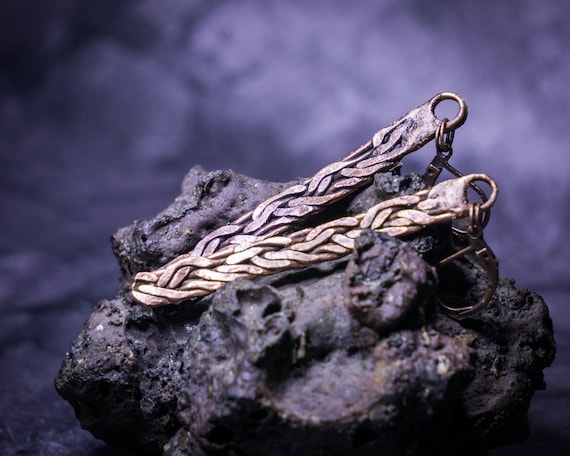 Copper Earrings | Witchy Jewelry, Celtic Aesthetic, Dark Long Metal Earrings, Dark Academia Jewelry, Dark Boho Earrings, Goth Jewelry Gifts